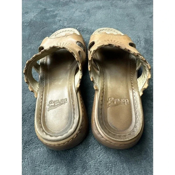 Dansko Eve Aztec Sun Women's  Brown Leather Slip On Sandals EU 36/ US 5.5-6 - Picture 14 of 16